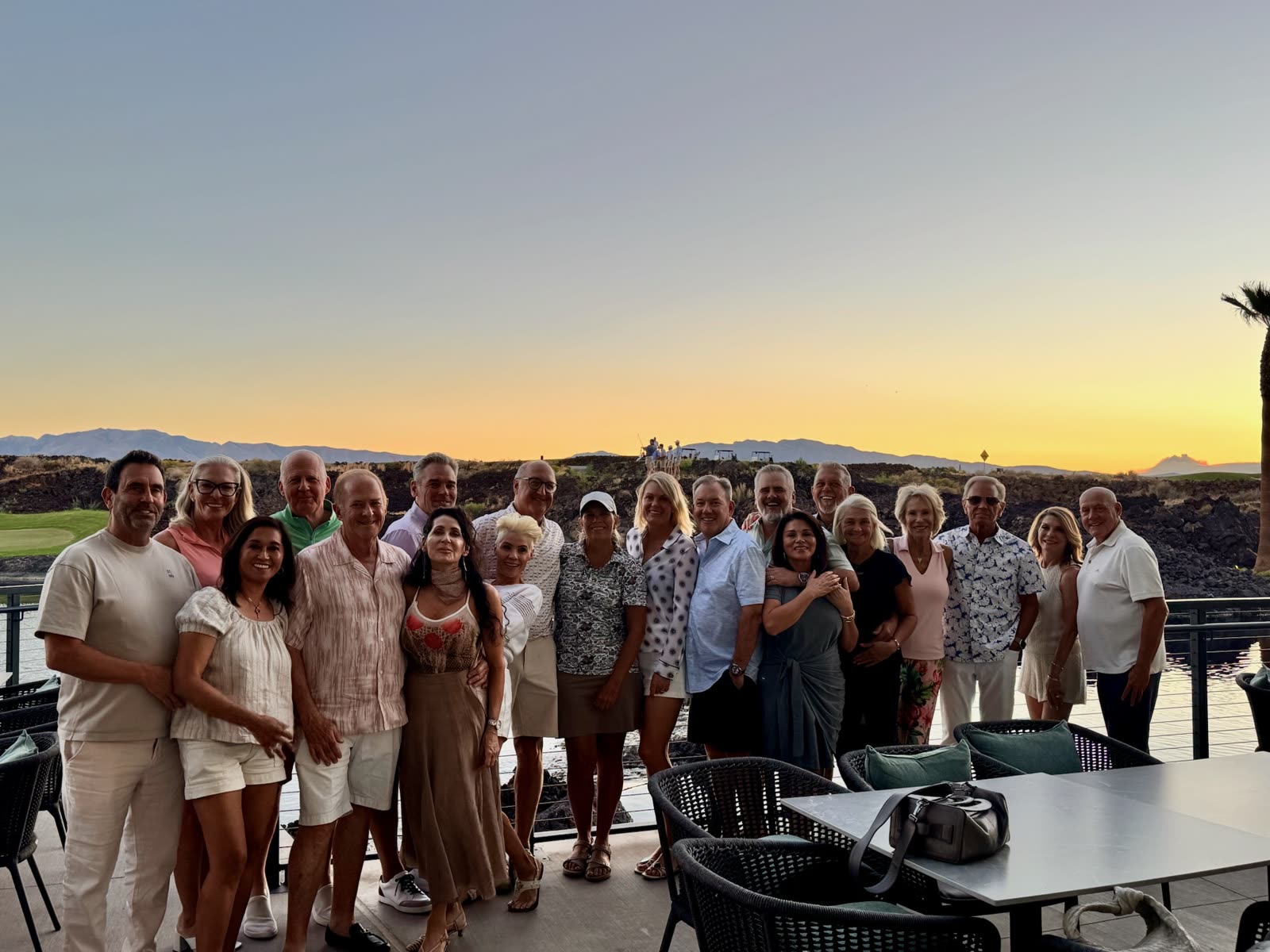 The couples group at sunset, Black Desert