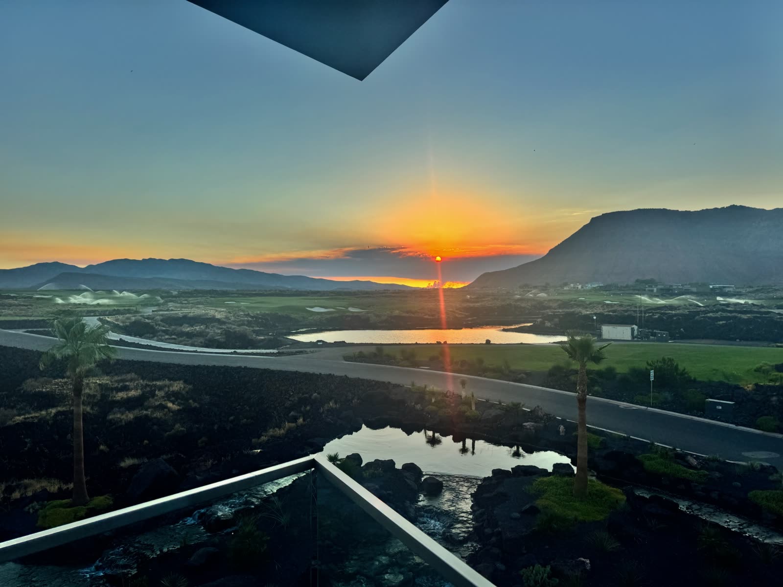 Sunset vista from the Black Desert clubhouse